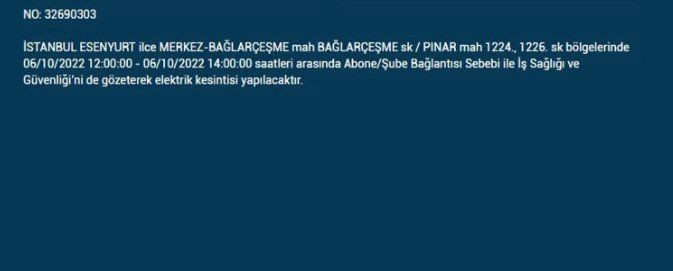 BEDAŞ duyurdu: İstanbul'da bugün elektrik kesintisi yaşanacak ilçeler - Sayfa 4