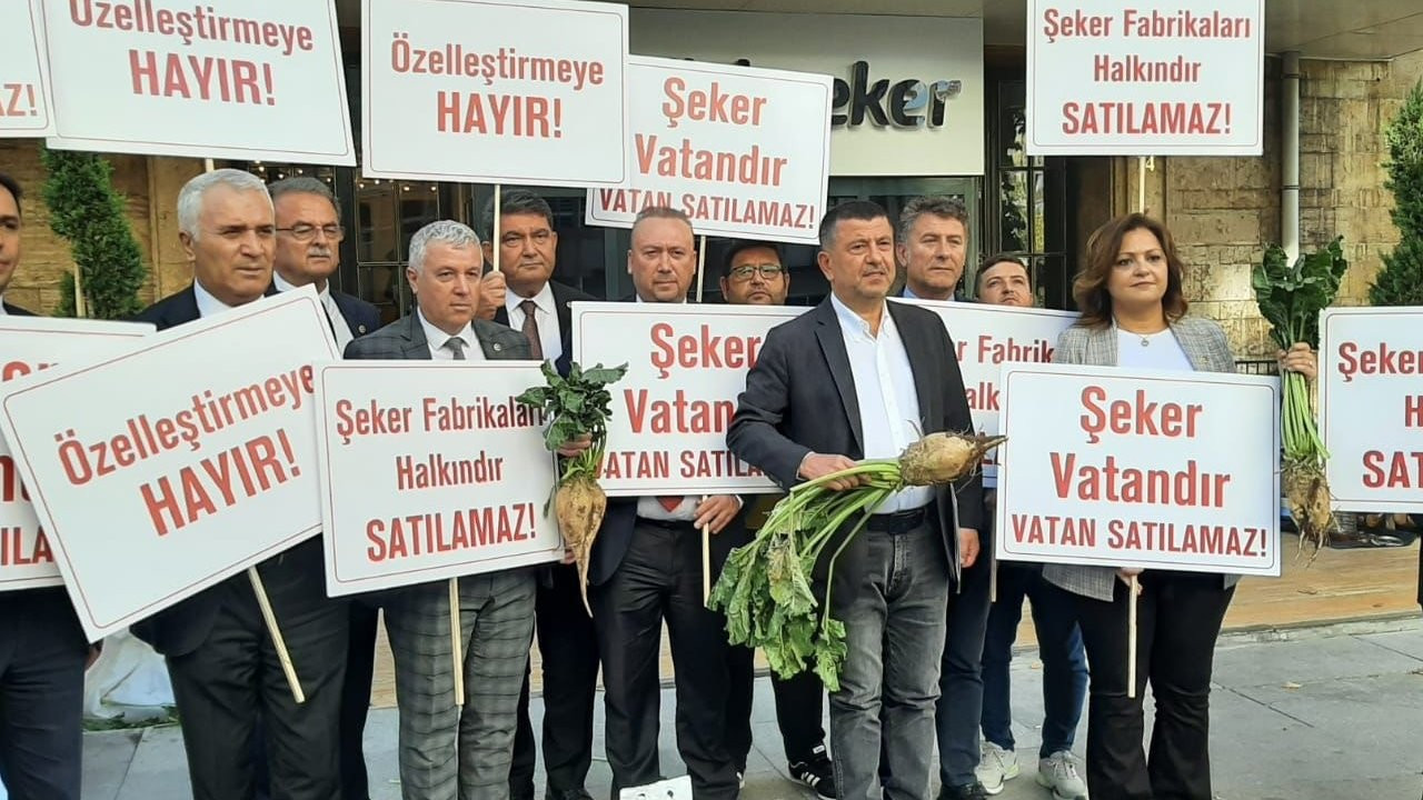 CHP’den Türkşeker önünde eylem