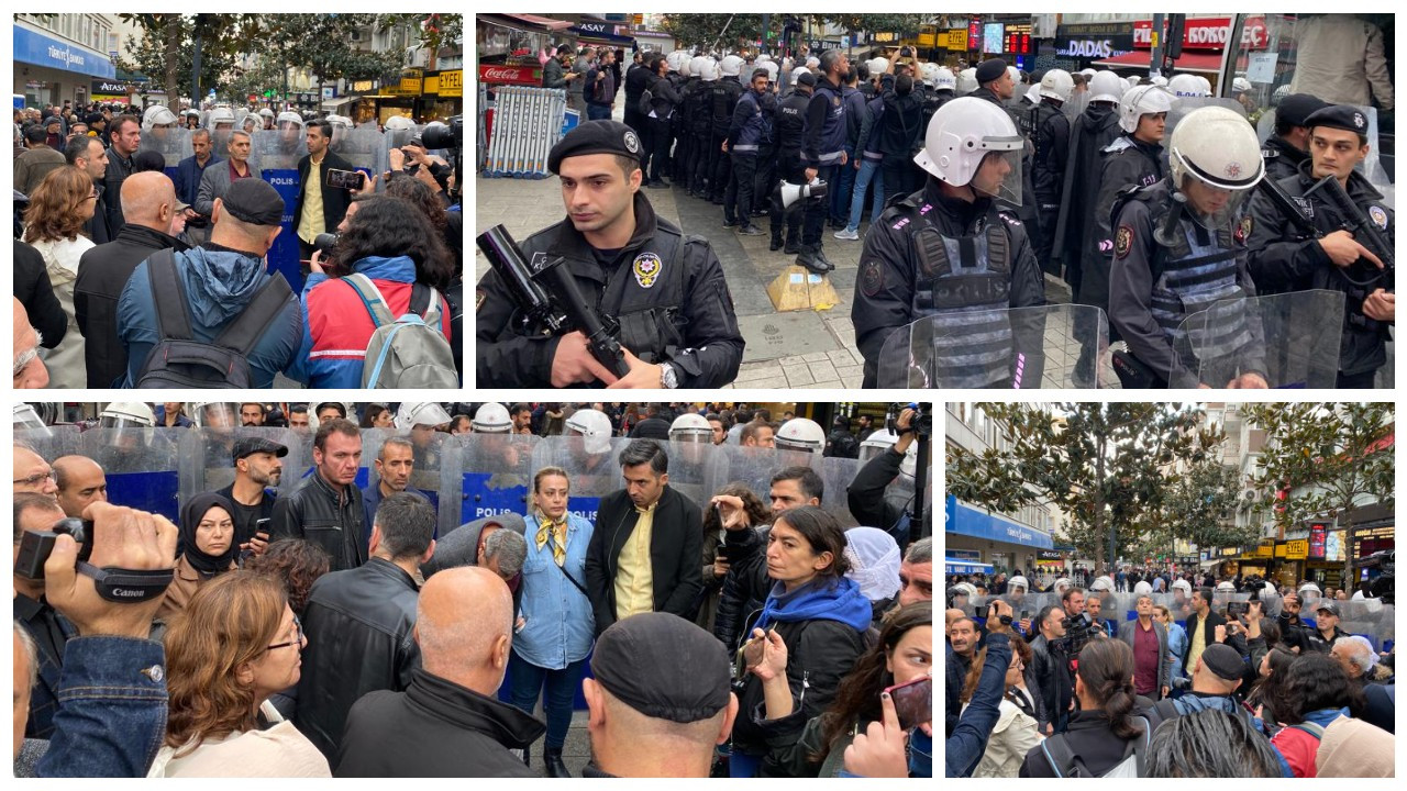 HDP'nin Şirinevler'deki basın açıklamasına polis ablukası: Ferhat Encü gözaltında