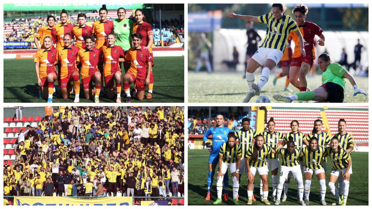 Kadın Futbol Süper Ligi'ndeki derbide kazanan Galatasaray