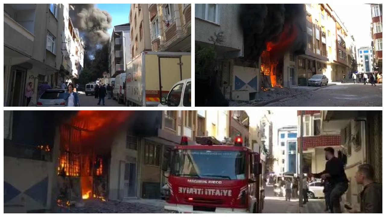 Sultangazi'de 5 katlı binada yangın: Mahsur kalanlar tahliye edildi