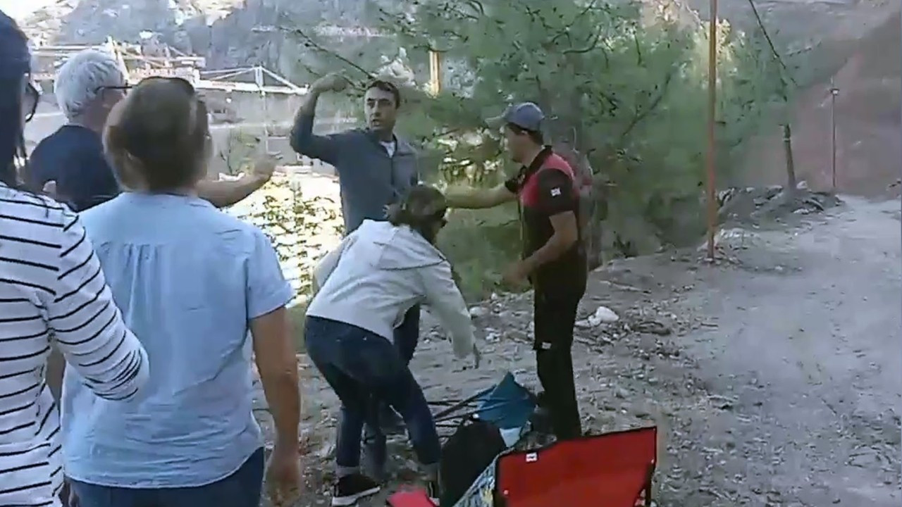 SİNPAŞ GYO çalışanları Kızılbük'te piknik yapmak isteyenlere saldırdı