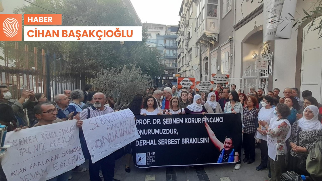 Şebnem Korur Fincancı'nın gözaltına alınması İzmir’de protesto edildi