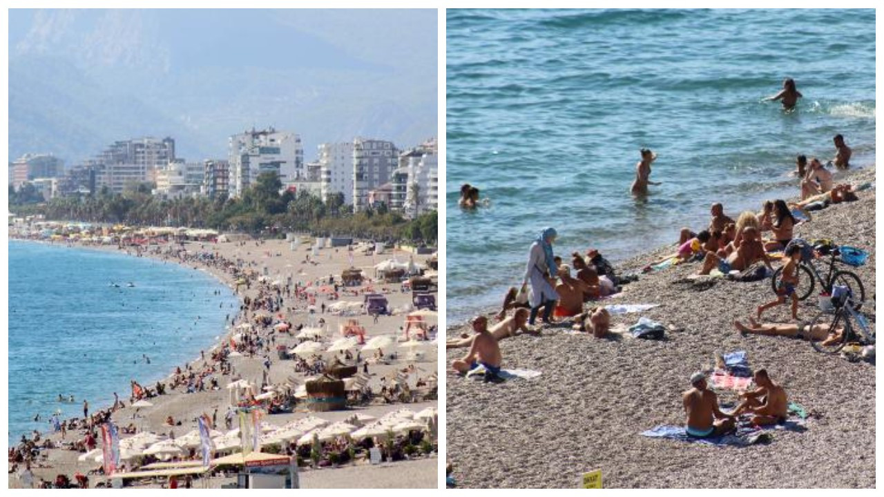 Antalya'da hava ve deniz suyu sıcaklığı 25 derece