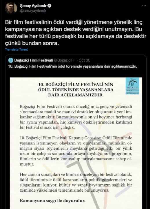 Sinemacılardan Boğaziçi Film Festivali'nin hedef aldığı Özcan Alper'e destek: Sinema da sinemacı da politiktir - Sayfa 3