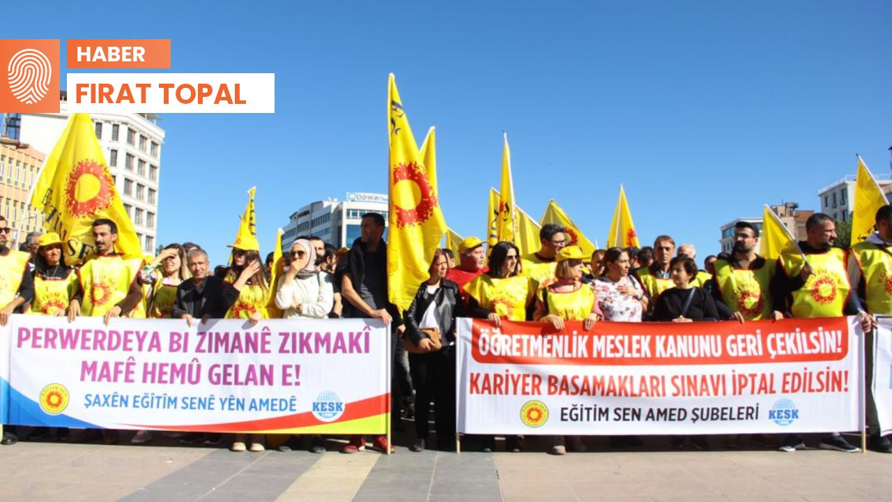 Diyarbakır’da eğitimciler Dağkapı’da toplandı: ÖMK iptal edilsin