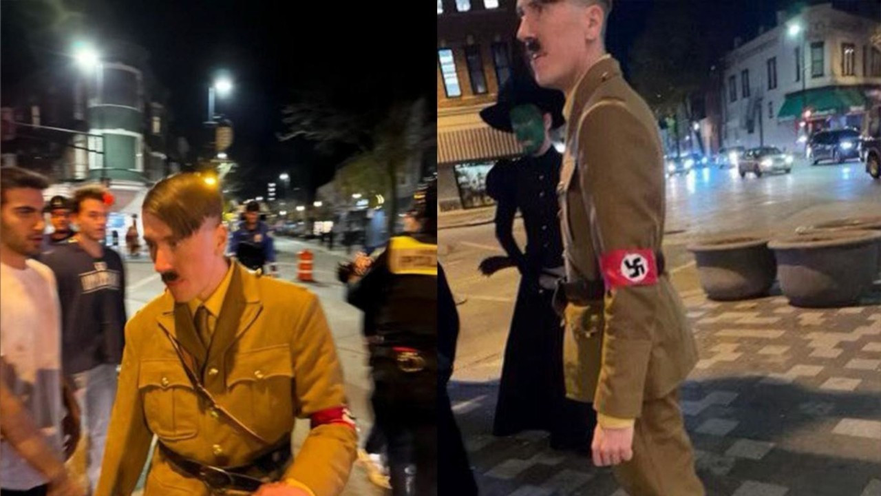 Cadılar Bayramı’nda Hitler kostümü giyen adam işten atıldı