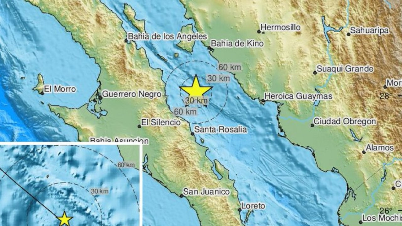 Kaliforniya Körfezi'nde 6.2 büyüklüğünde deprem