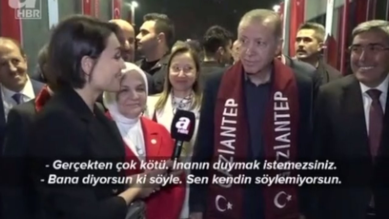 Erdoğan'dan A Haber muhabirine: Ayak yapma