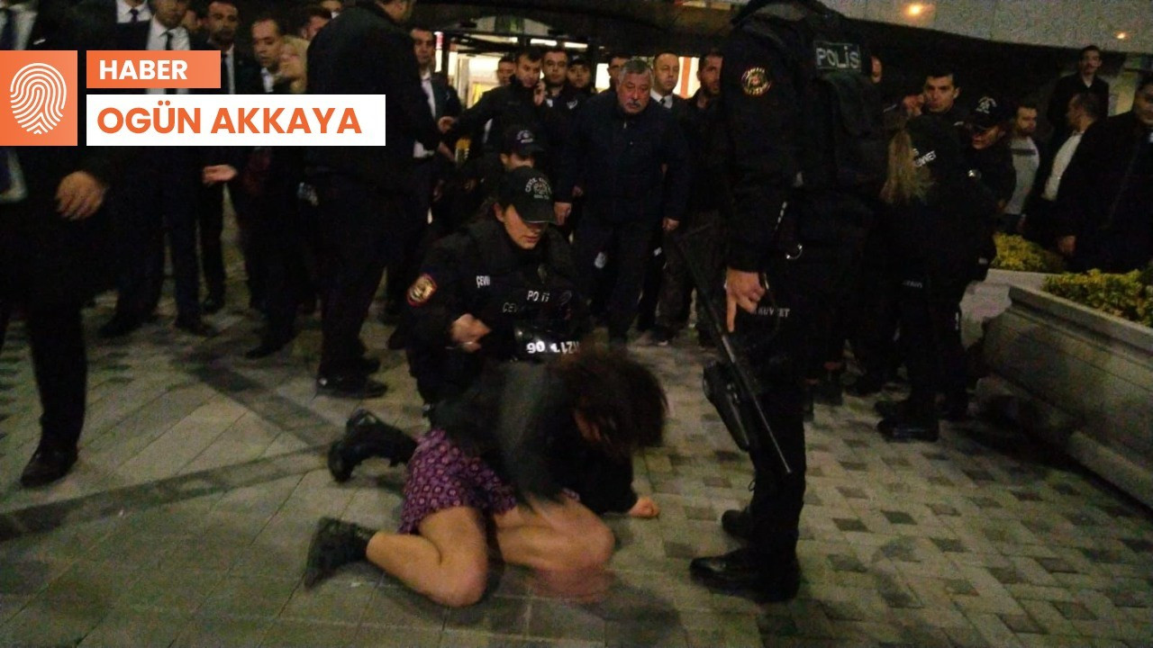 ABB önünde eylem yapan ODTÜ'lülere polis saldırısı