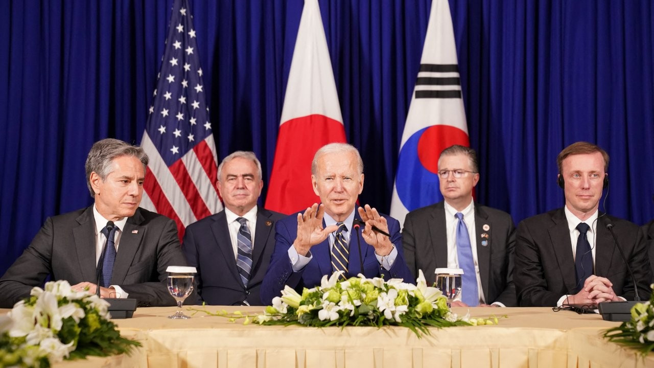 ABD, Japonya ve Güney Kore'den Kuzey Kore'ye karşı işbirliği mesajı