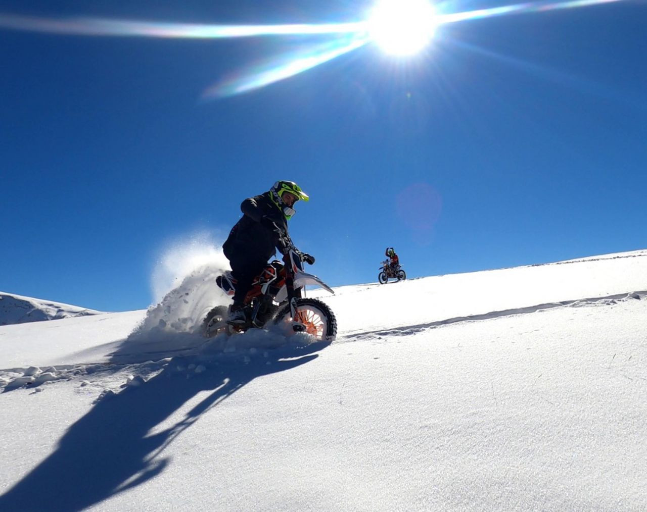 Karla kaplı Ergan Dağı'nın zirvesinde motosiklet turu - Sayfa 3