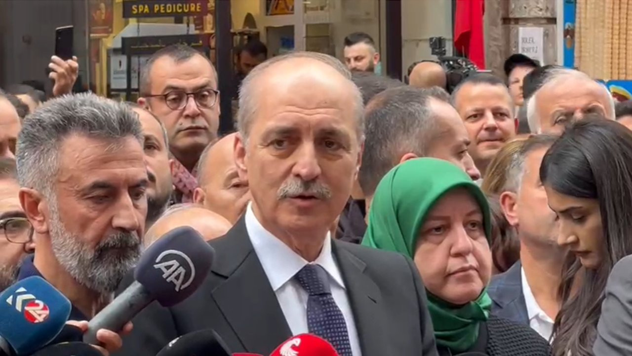 Numan Kurtulmuş Taksim'de: Mücadelemizi sürdüreceğiz