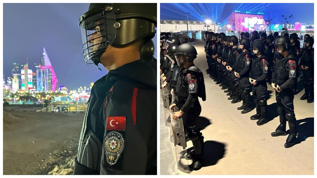 Süleyman Soylu, Katar’a gönderilen polislerin fotoğraflarını paylaştı