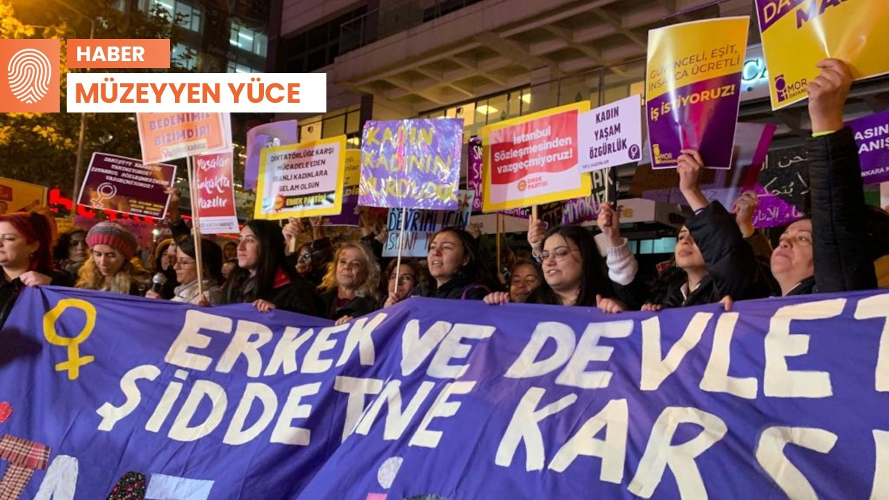 Ankara’da kadınlar sokakta: Erkek ve devlet şiddetine isyan var