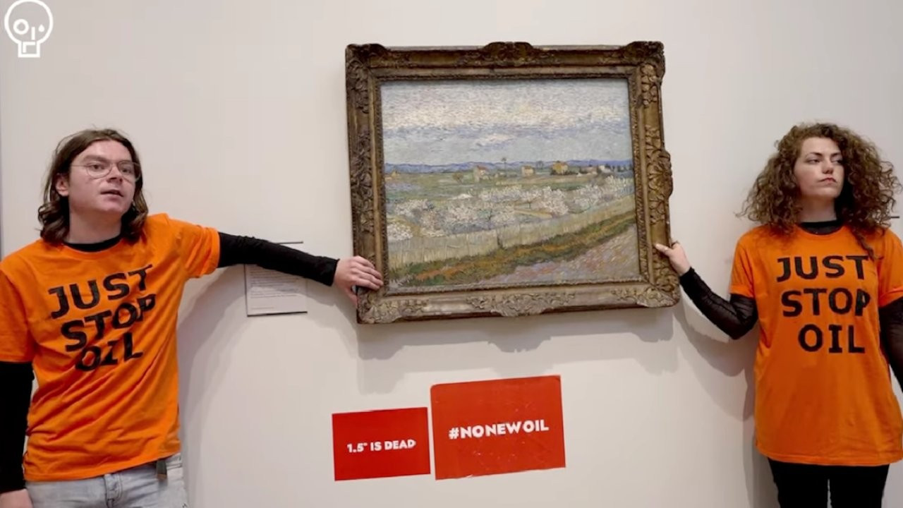 Aktivistlere hapis cezası: Van Gogh tablosunun çerçevesi kalıcı zarar gördü