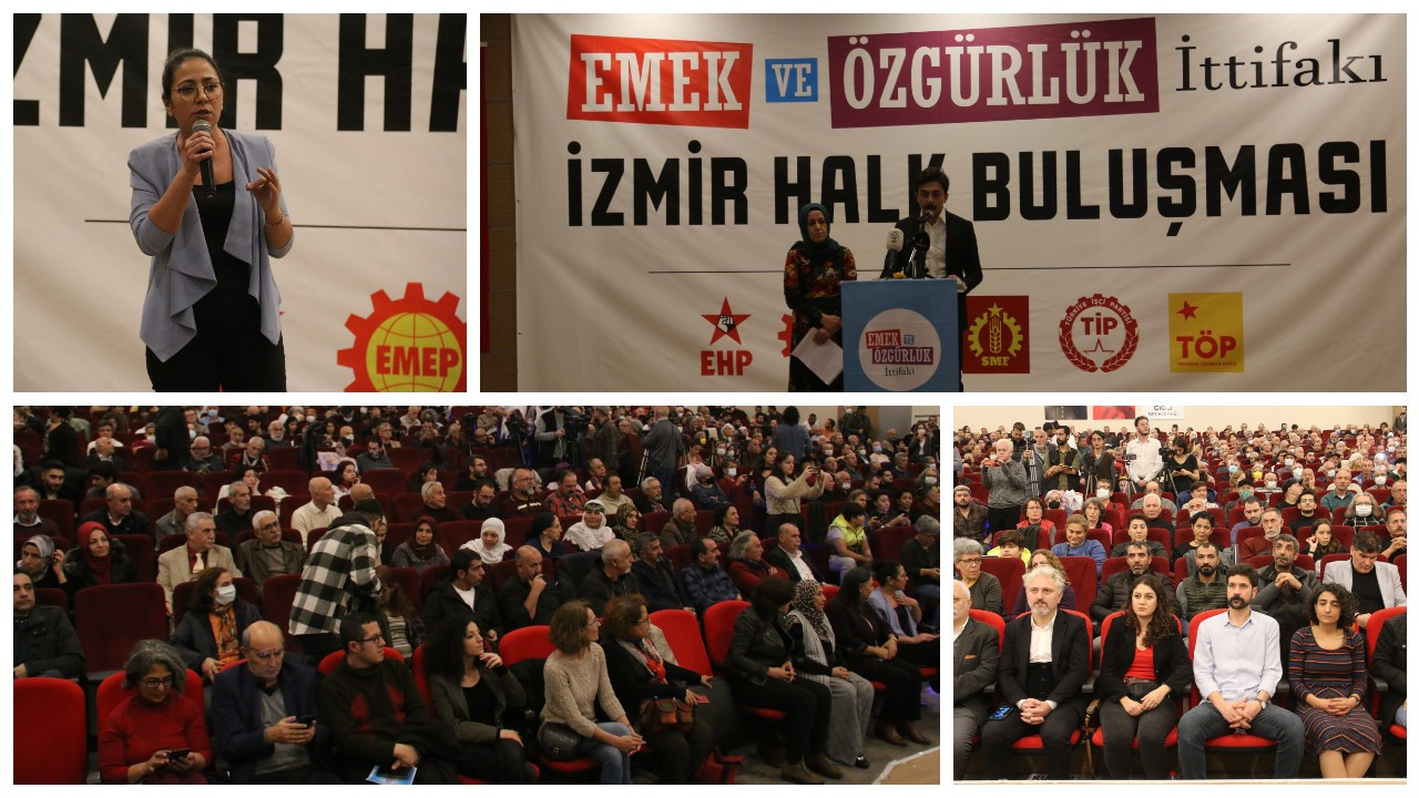 Emek ve Özgürlük İttifakı halk buluşmalarının ilkini İzmir’de gerçekleştirdi