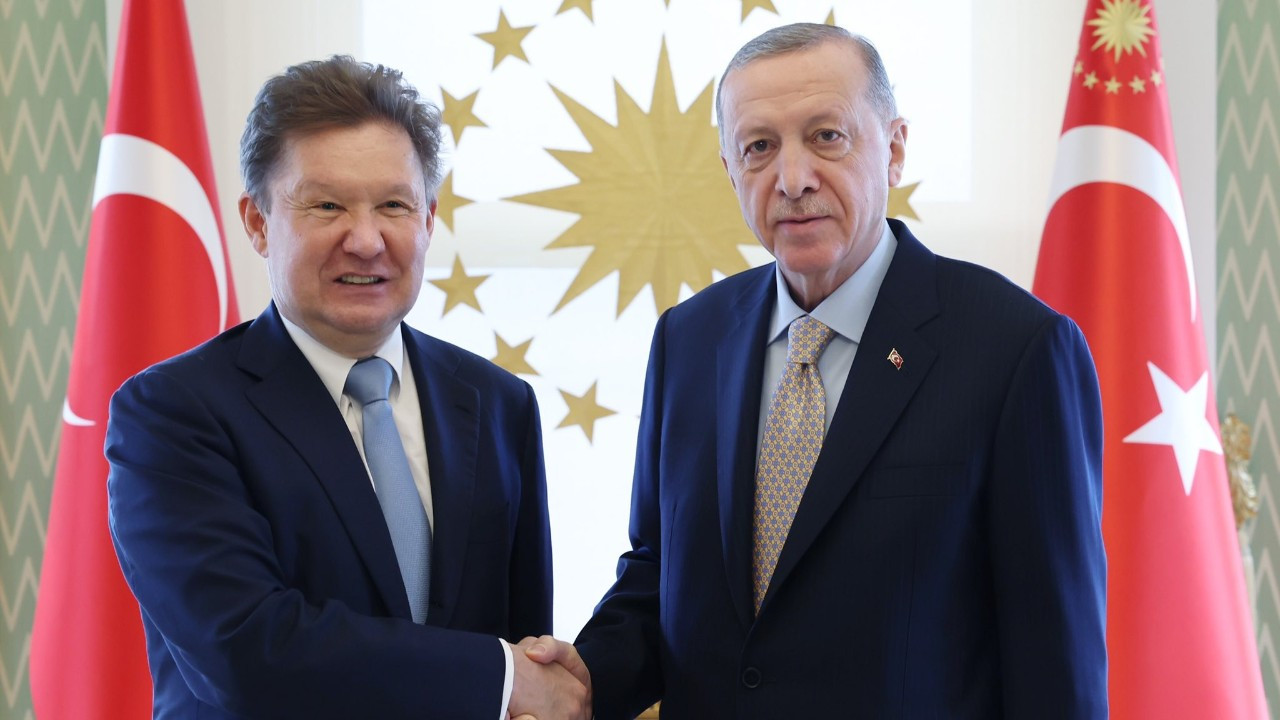 Cumhurbaşkanı Erdoğan ve Gazprom Başkanı Miller İstanbul'da görüştü