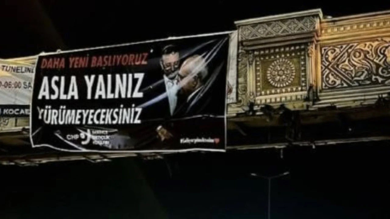 İmamoğlu ve Kılıçdaroğlu afişi asan CHP'li başkana gözaltı
