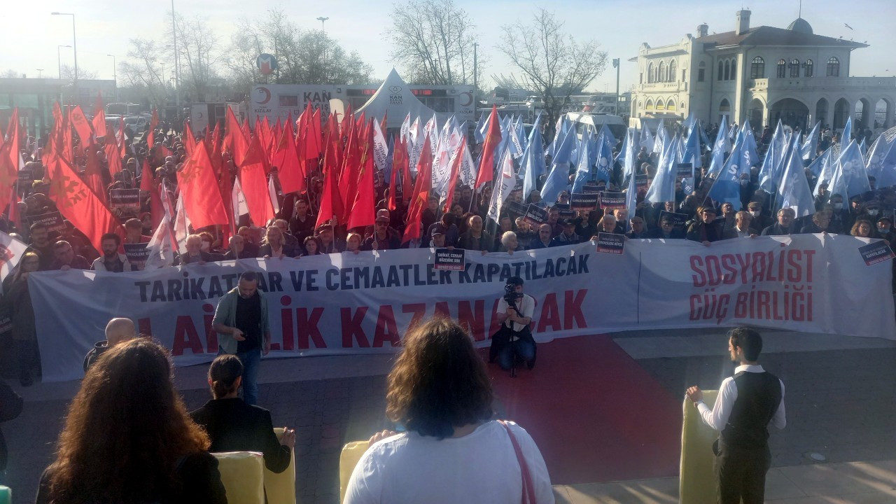 Sosyalist Güç Birliği'nin tarikatlara karşı eylemine saldırı girişimi