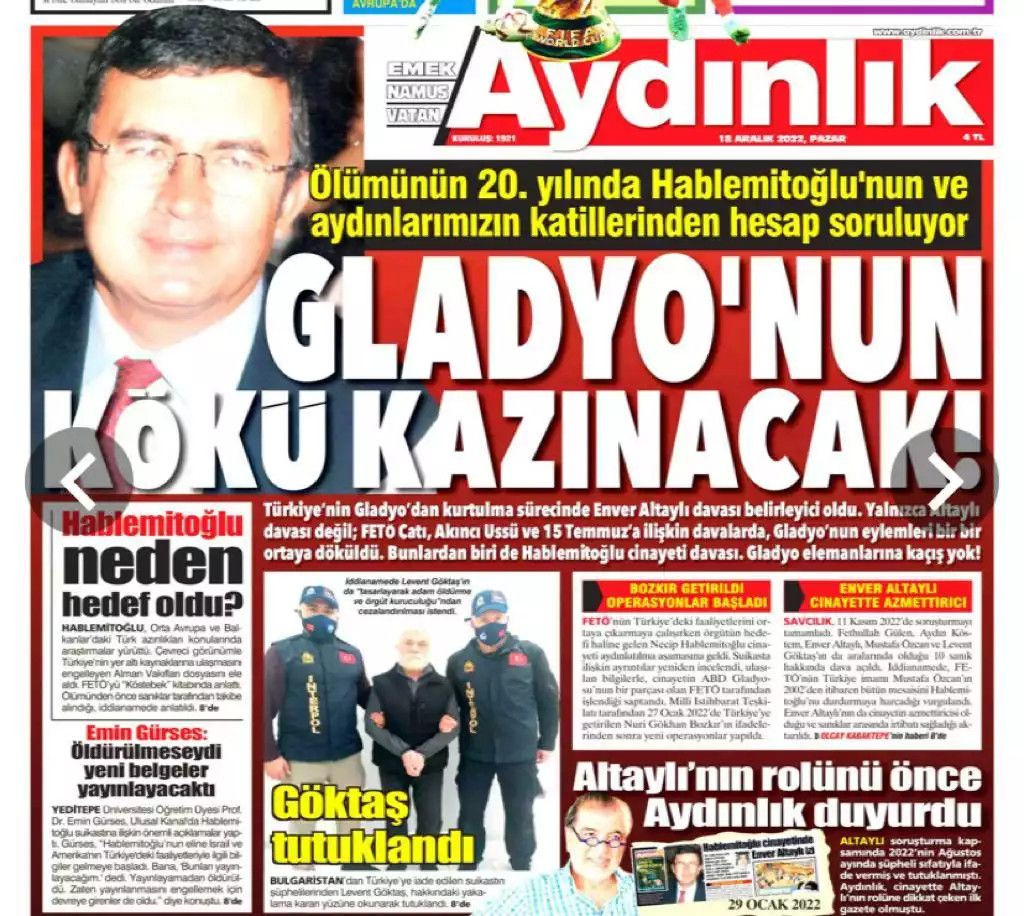 Aydınlık'ın 'Gladyo' dediği gün Hürriyet Perinçek'in fotosunu bastı - Sayfa 2