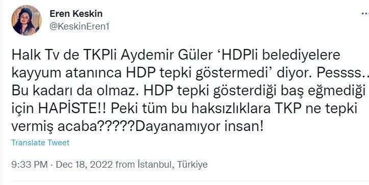 TKP'li Güler 'HDP kayyımla çalışıyor' dedi, tepki yağdı: 'Pessss' - Sayfa 4