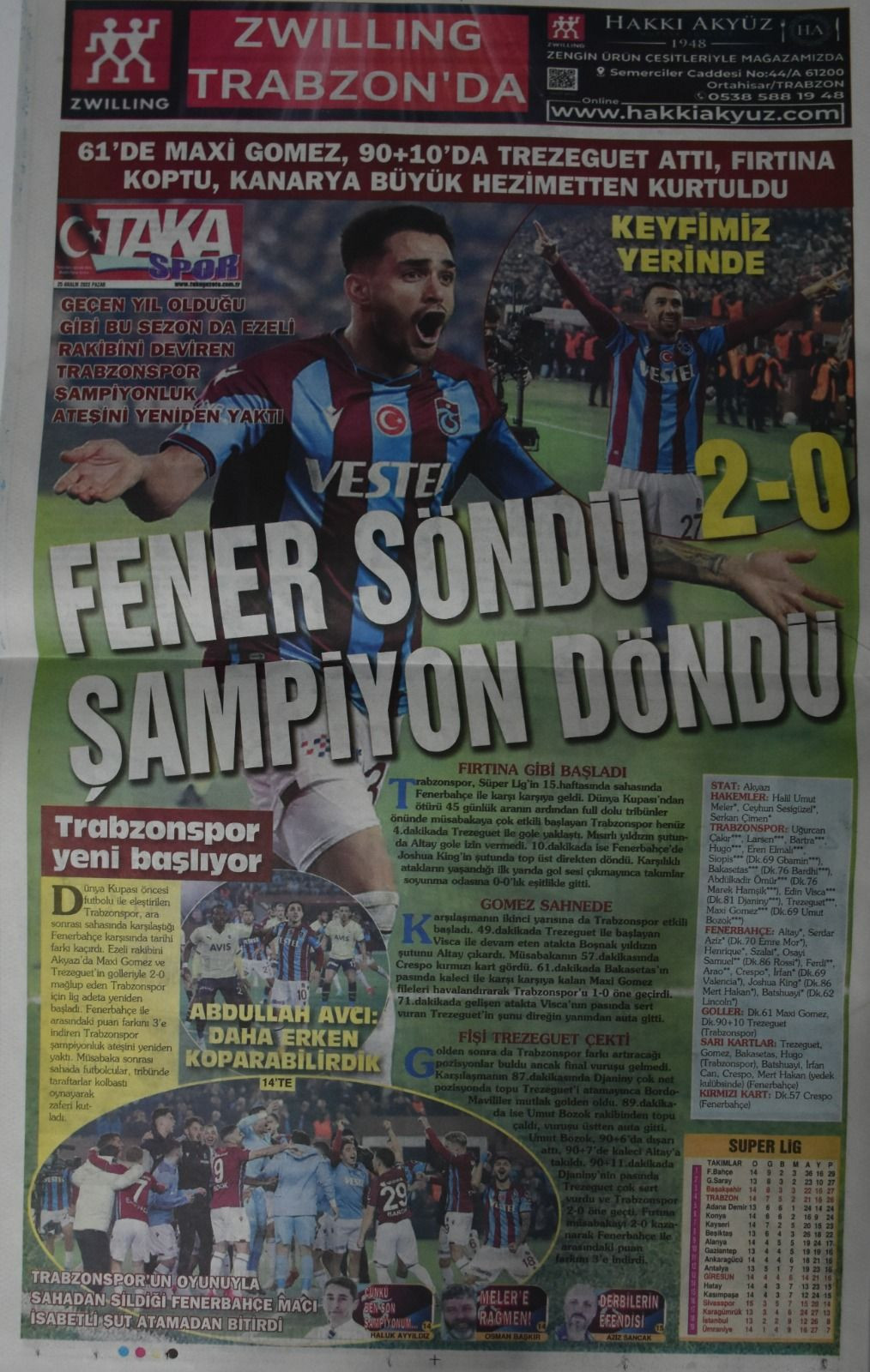 Trabzonspor'un galibiyeti yerel basında: 'Maxi keyif' - Sayfa 3