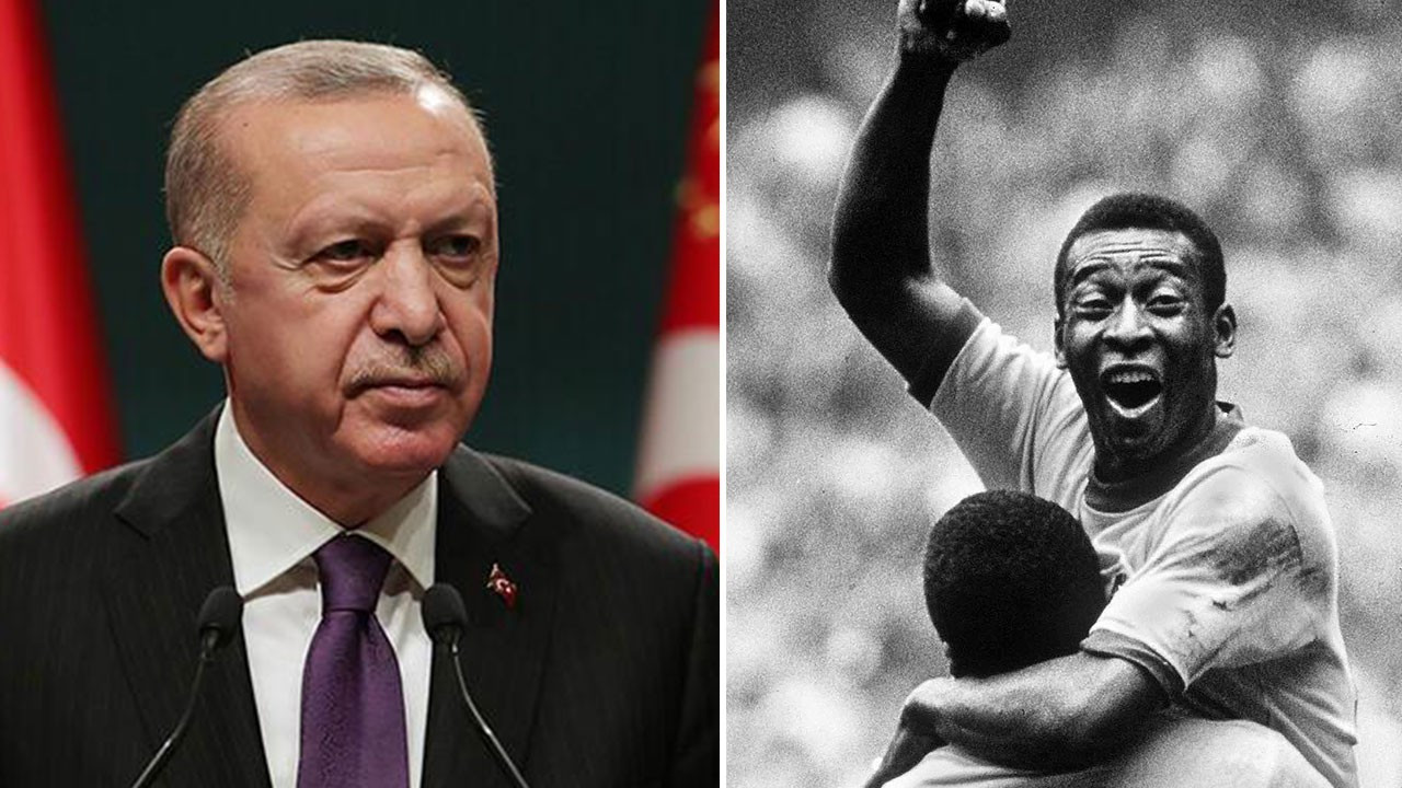 Erdoğan'dan Pele için Portekizce taziye mesajı: Derinden üzüldüm