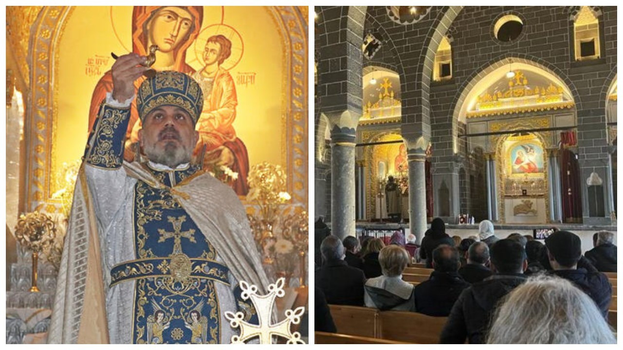 Diyarbakır Surp Giragos Ermeni Kilisesi'nde yıllar sonra ilk Noel ayini