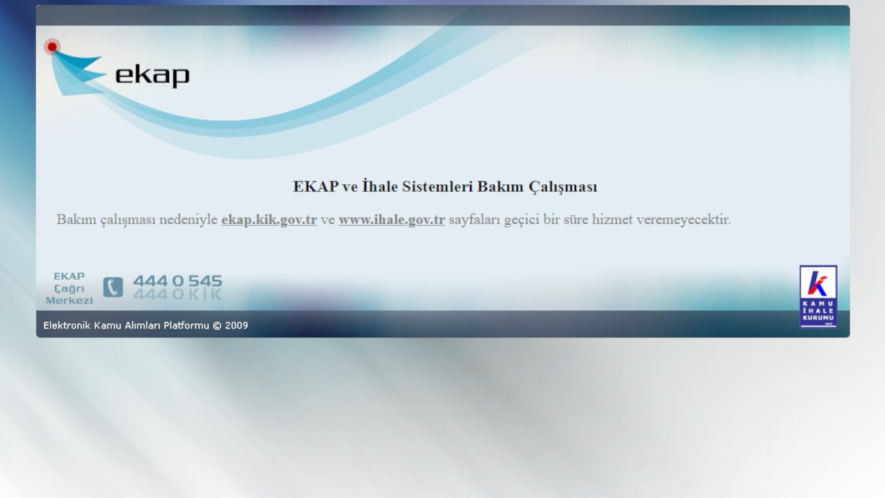 CHP'li Özel konuştu, ihale sorgulama sayfası 'bakım'a erken alındı
