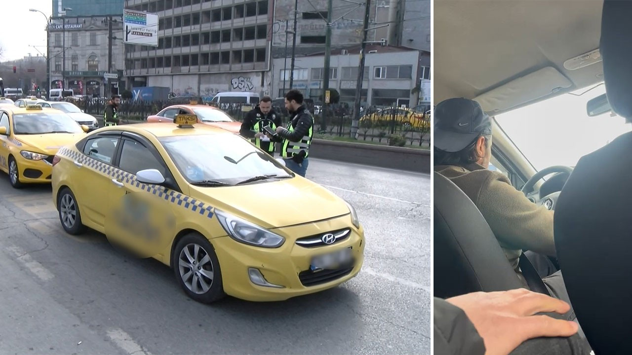 Polisin 'Arap turist' gibi bindiği taksiye ceza