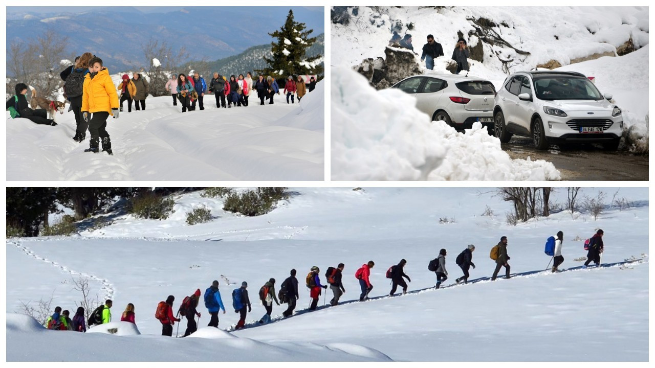 Antalya'da kar kalınlığı 1,5 metreye ulaştı