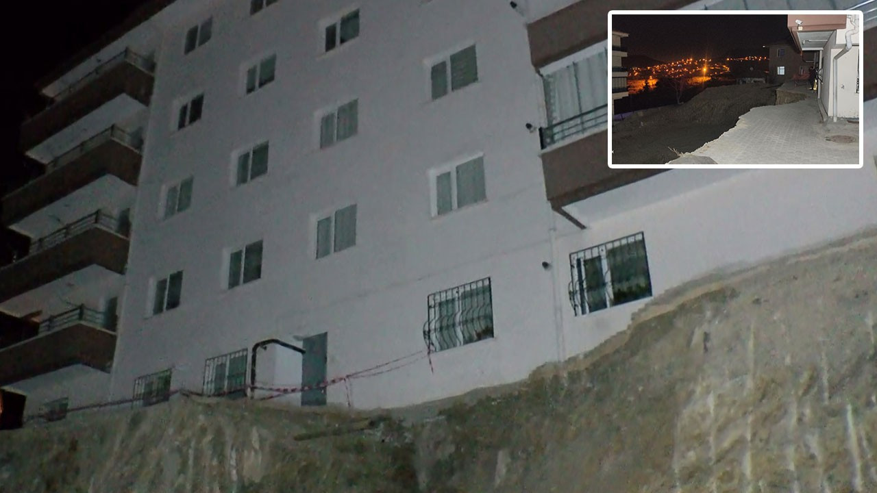 İnşaat kazısında bitişikteki apartmanın istinat duvarı çöktü: 19 daire tahliye edildi