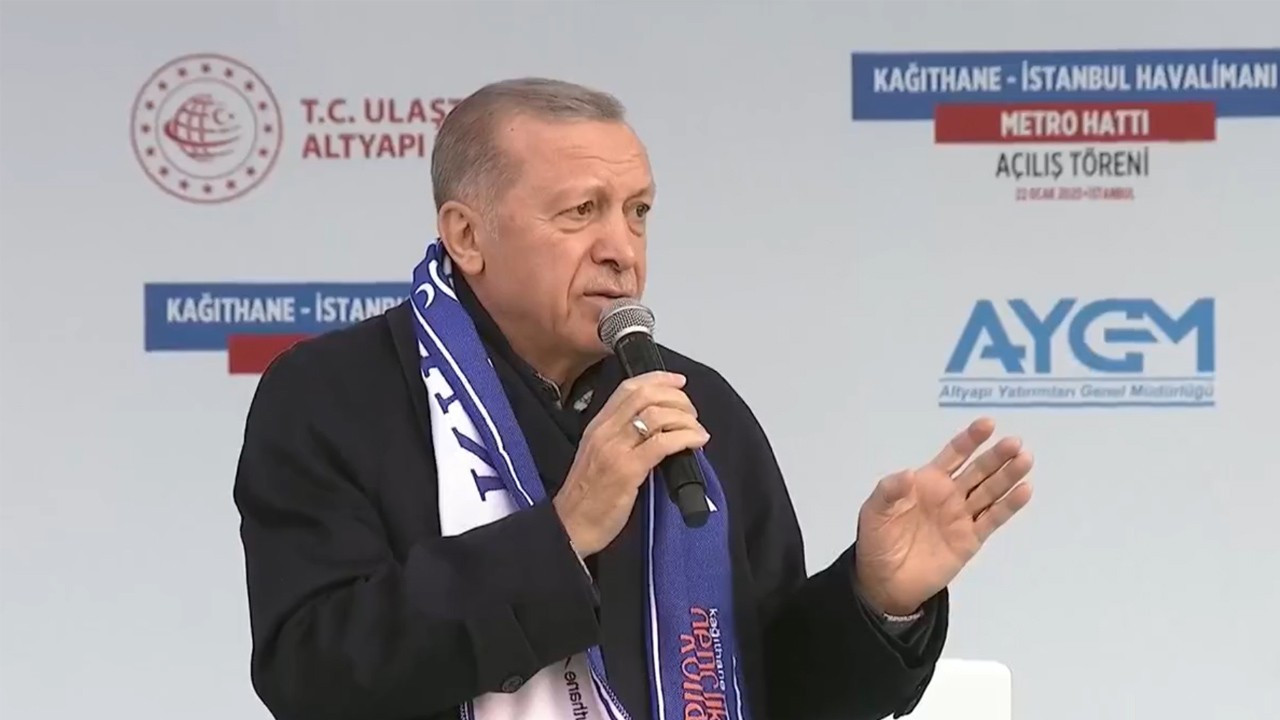 Erdoğan: Kağıthane-Havalimanı metrosu ilk 1 ay ücretsiz olacak