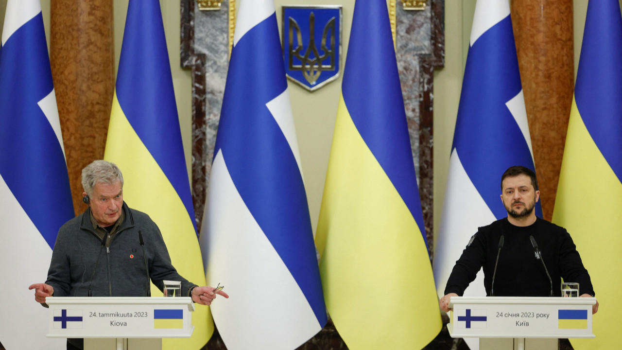 Finlandiya Cumhurbaşkanı, Ukrayna'yı ziyaret etti