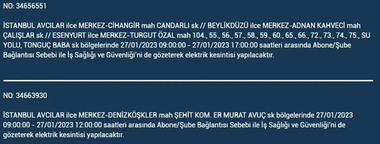 BEDAŞ duyurdu: İstanbul'da cuma günü elektrik kesintisi yaşanacak ilçeler - Sayfa 3