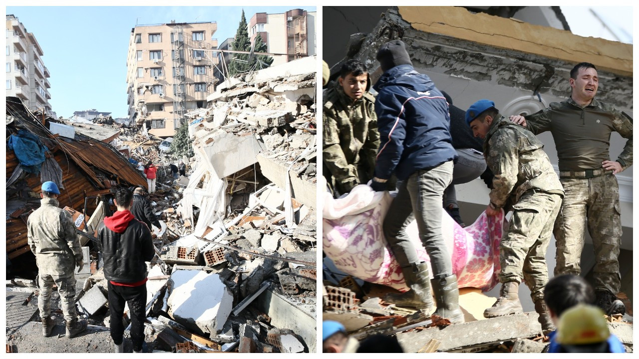 Hatay'da depremden 30 saat sonra bina enkazından 2 kadın sağ çıkarıldı