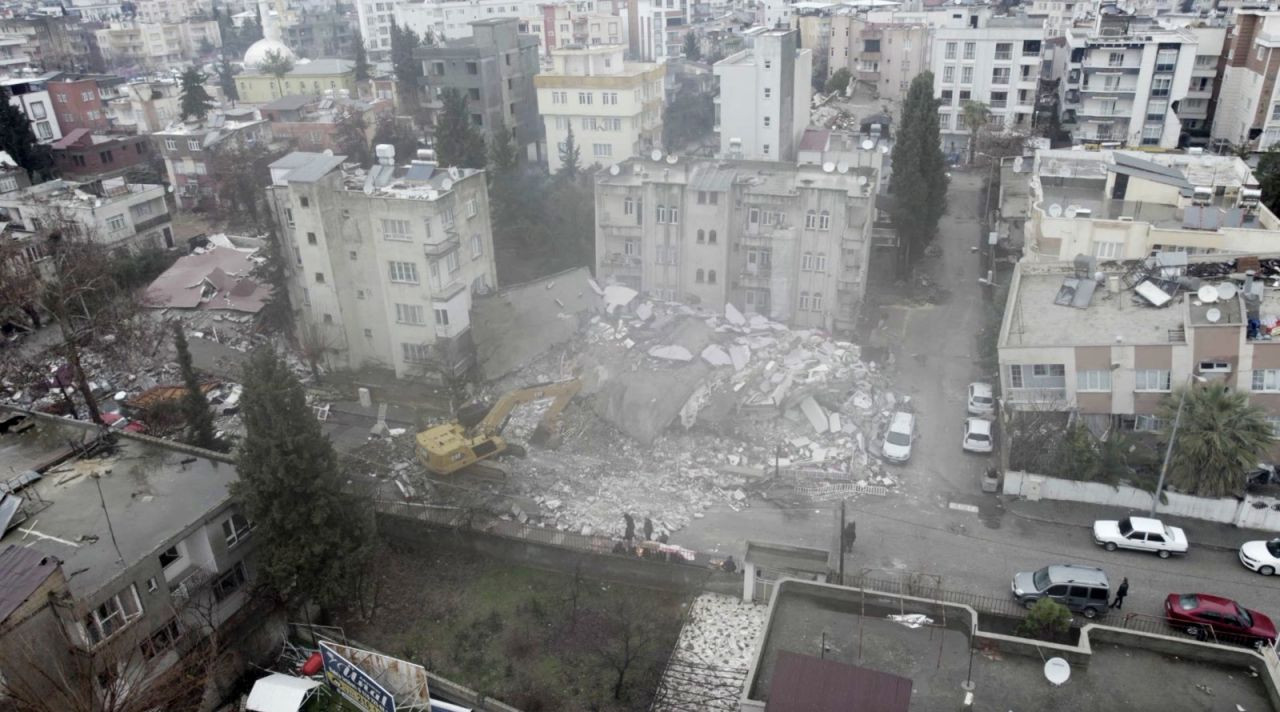 Depremden etkilenen Adıyaman'daki hasar havadan görüntülendi - Sayfa 1