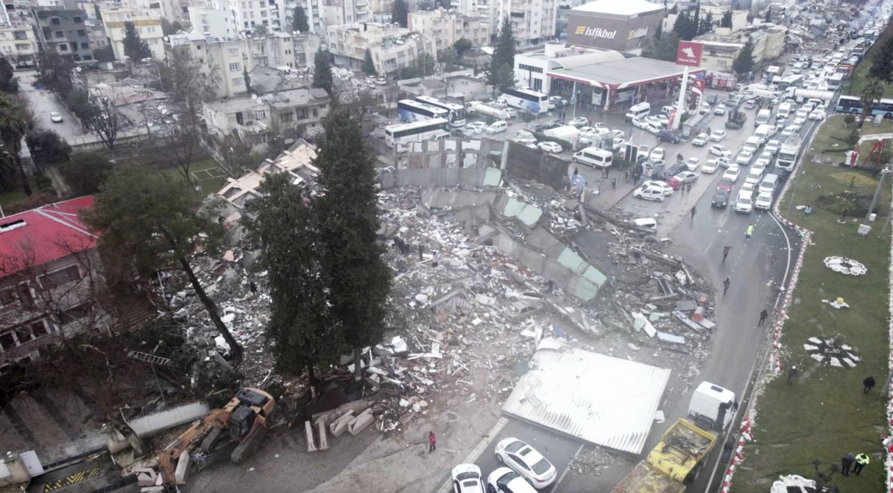 Depremden etkilenen Adıyaman'daki hasar havadan görüntülendi - Sayfa 4