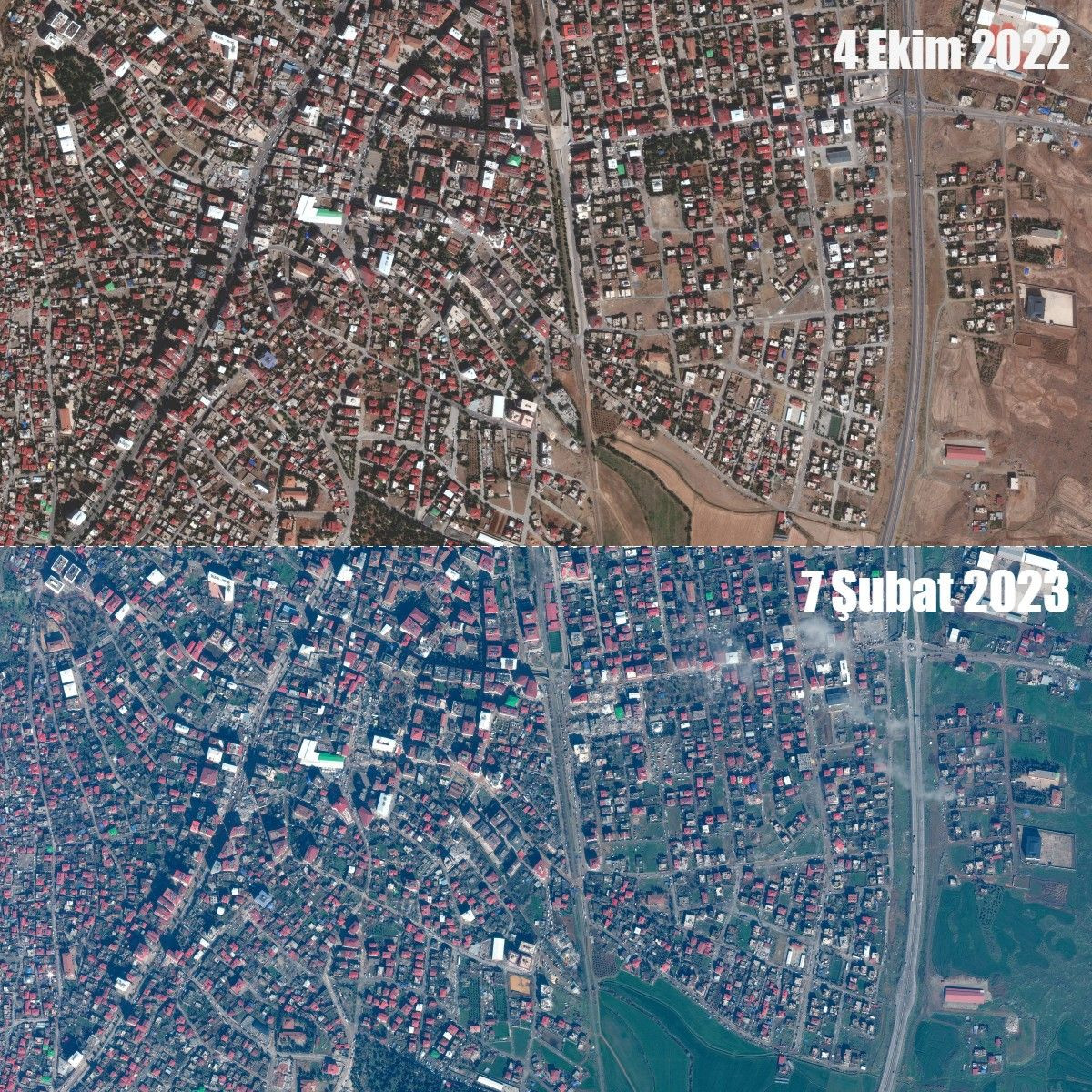 Depremin ardından uydu görüntüleri: Yıkımın öncesi ve sonrası - Sayfa 3