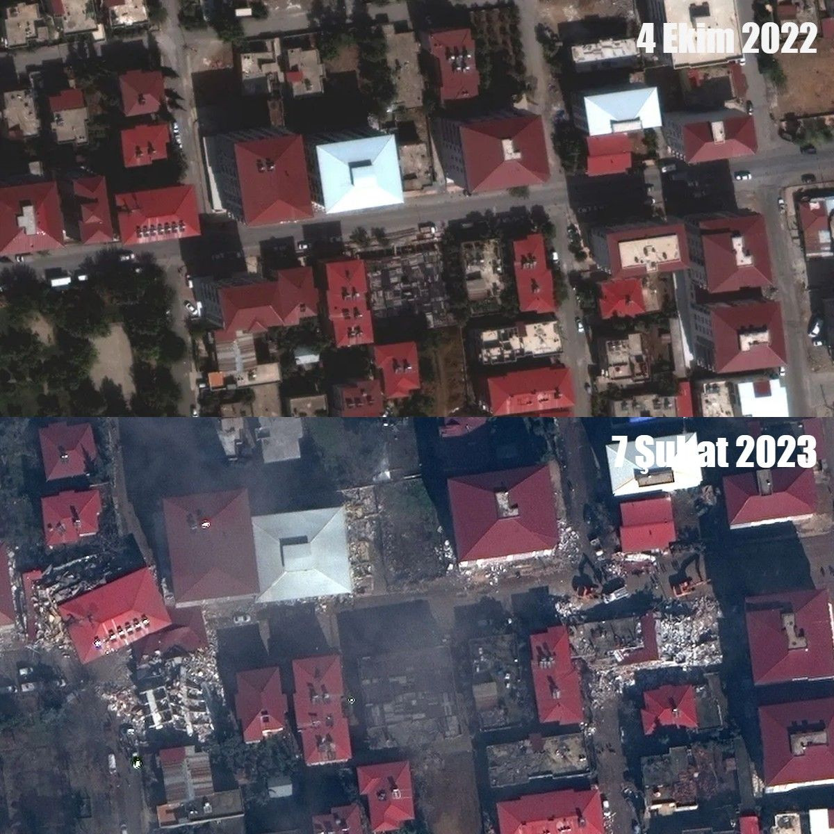 Depremin ardından uydu görüntüleri: Yıkımın öncesi ve sonrası - Sayfa 4