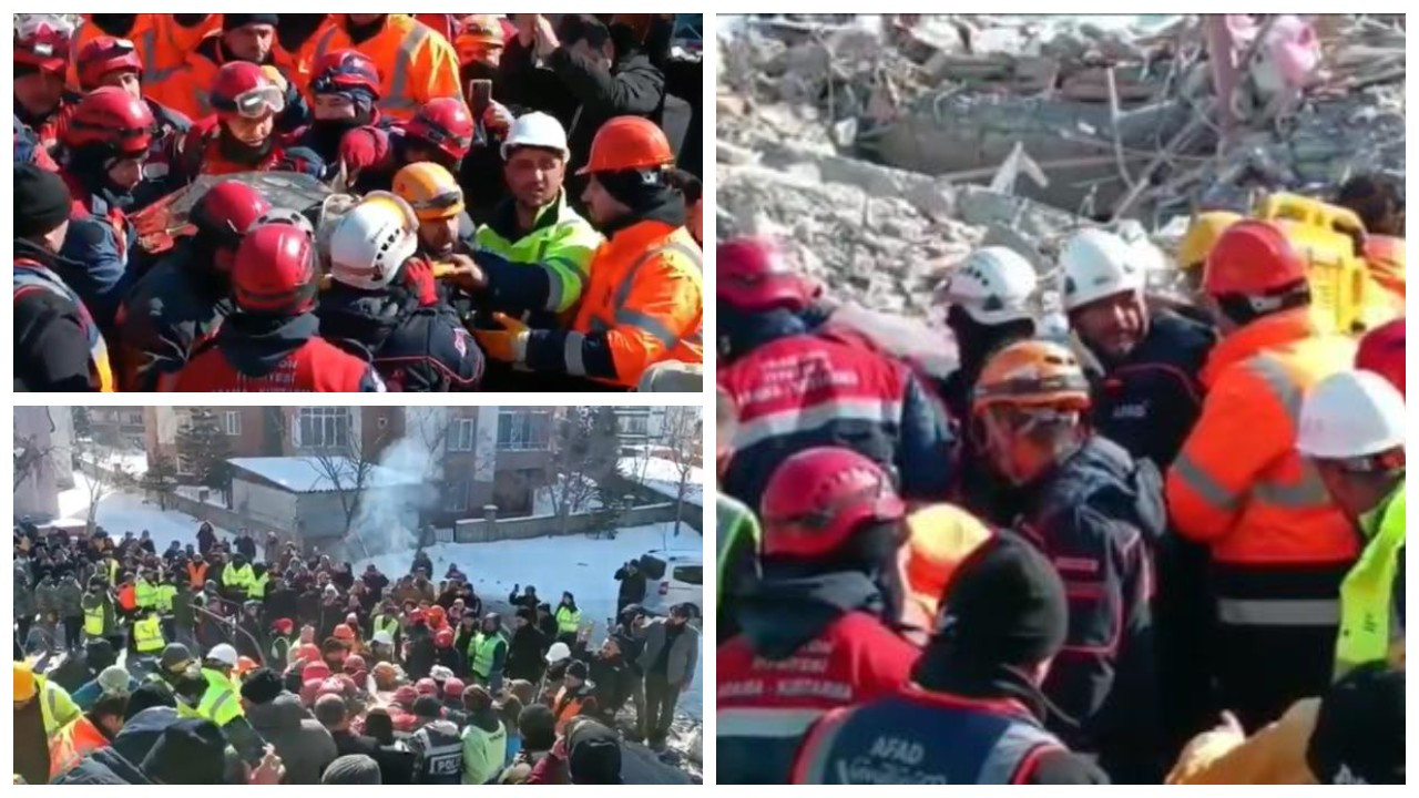 Maraş'ta depremin 80'inci saatinde 2 kadın kurtarıldı