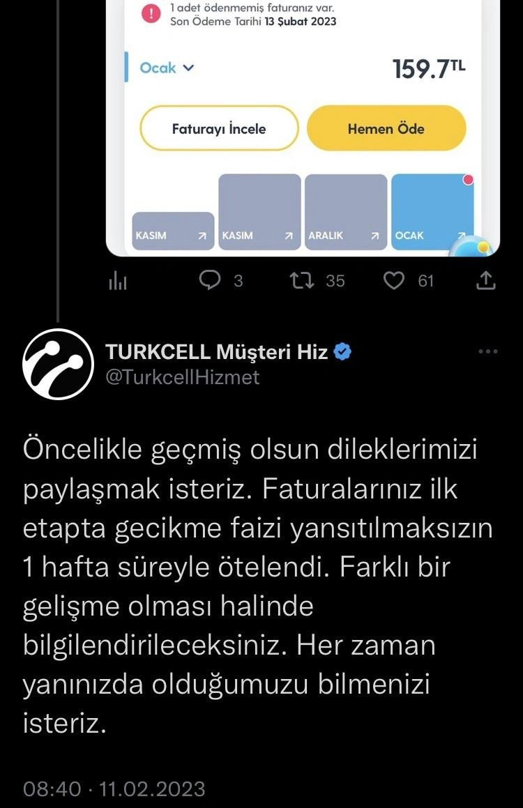 Turkcell'in depremzedeye verdiği yanıt gündem oldu: Tweeti sildiler - Sayfa 3