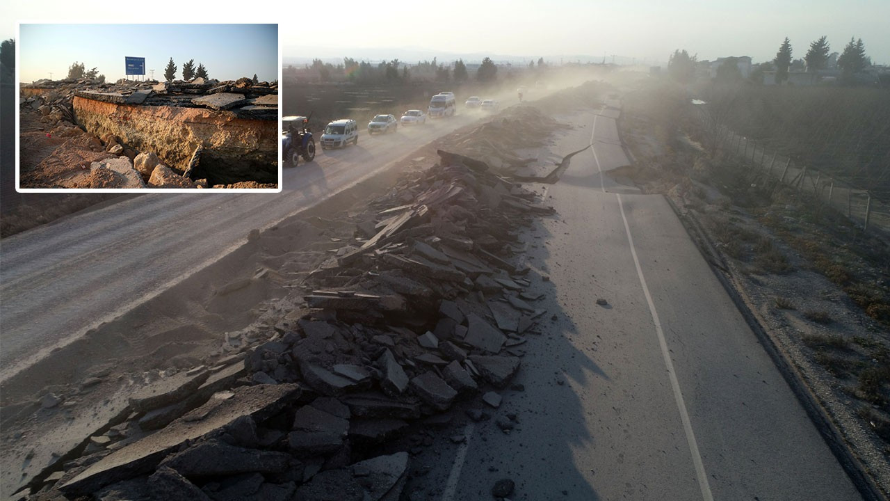 Deprem, Antakya Demirözü Karayolu'nu yardı
