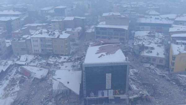 2. depremin merkez üssü Elbistan'daki yıkım havadan görüntülendi - Sayfa 2