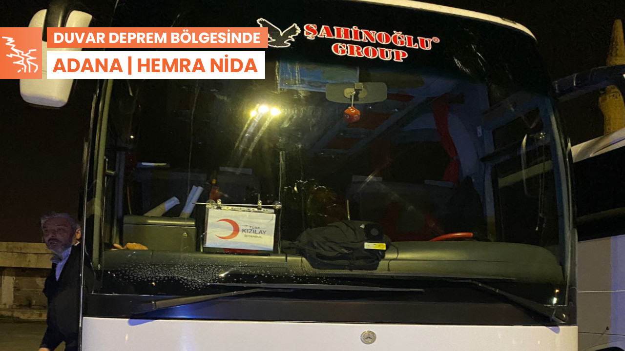 Kızılay logolu otobüs depremzedelerden bilet ücreti aldı