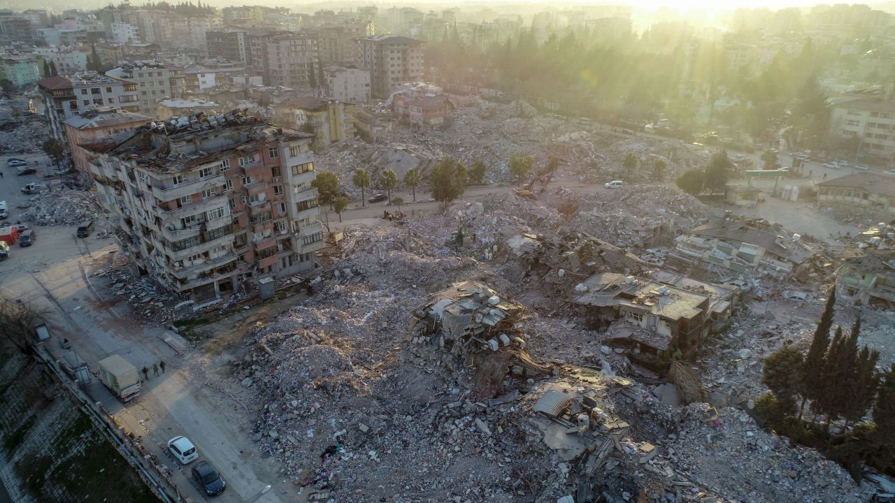 Antakya'daki yıkım drone ile görüntülendi - Sayfa 1