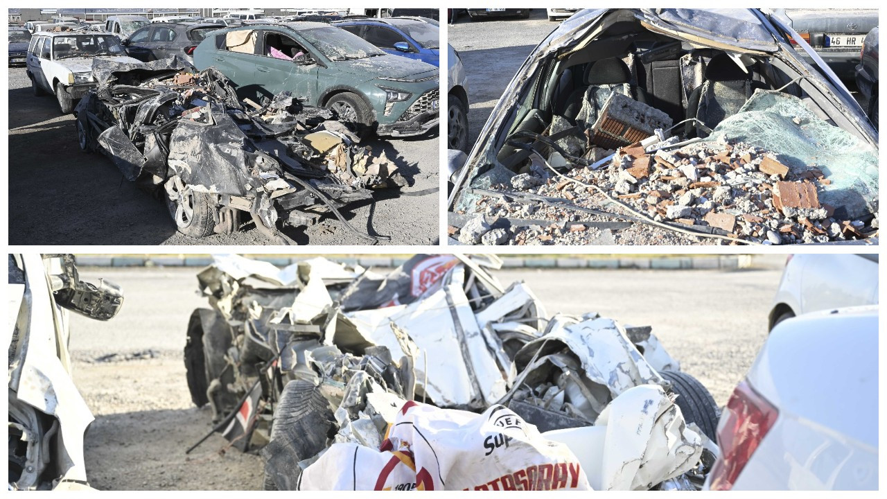 Maraş depremi bölgedeki otomobilleri de 'yuttu'