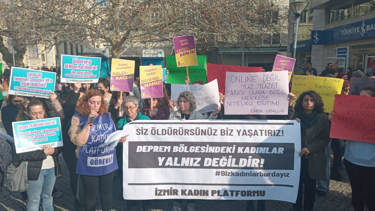 İzmir Kadın Platformu'ndan dayanışma kampanyası