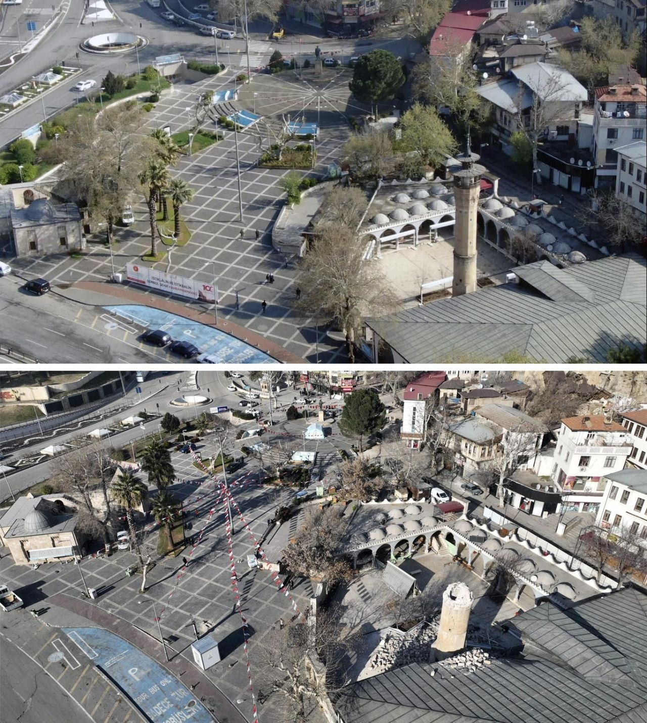 Deprem öncesi ve sonrası fotoğraflar, yıkımın boyutunu ortaya koydu - Sayfa 2
